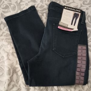 Bandolino A.y Straight Dark Wash Jean